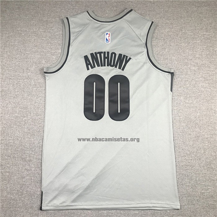Camiseta Portland Trail Blazers Carmelo Anthony NO 00 Earned 2020-21 Gris